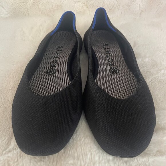 Rothy's The Flat Round Toe Black Women's Ballet Flats Size: 9.5 - Picture 1 of 16